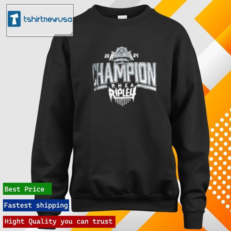 Nice Rhea Ripley Wrestlemania 40 Champion Sublimated 2024 Shirt longsleeve