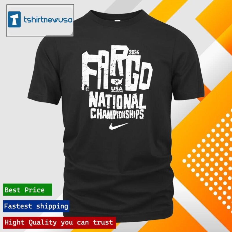 Official 2024 Nike USA Wrestling Fargo National Championships Shirts