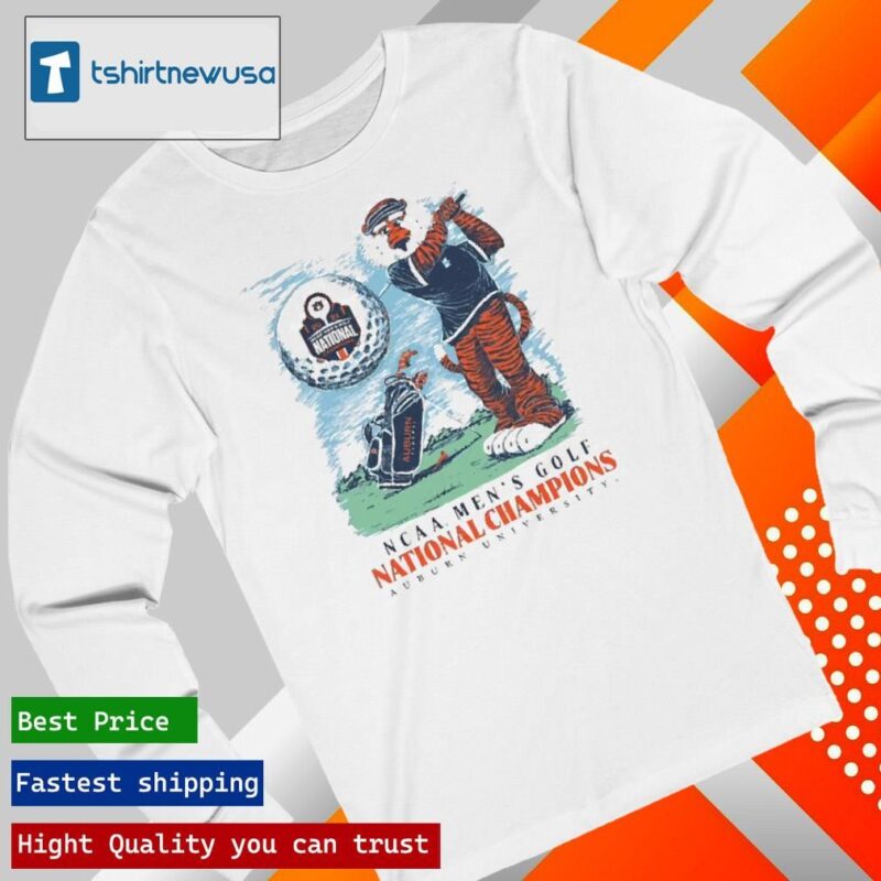 Original Auburn University Ncaa Men’s Golf National Champions T Shirts longsleeve