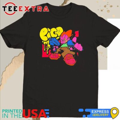 Official Needlejuice Records Merch Friday Night Funkin' Pico Shirt