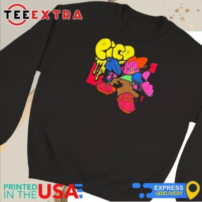 Official Needlejuice Records Merch Friday Night Funkin' Pico Sweatshirt