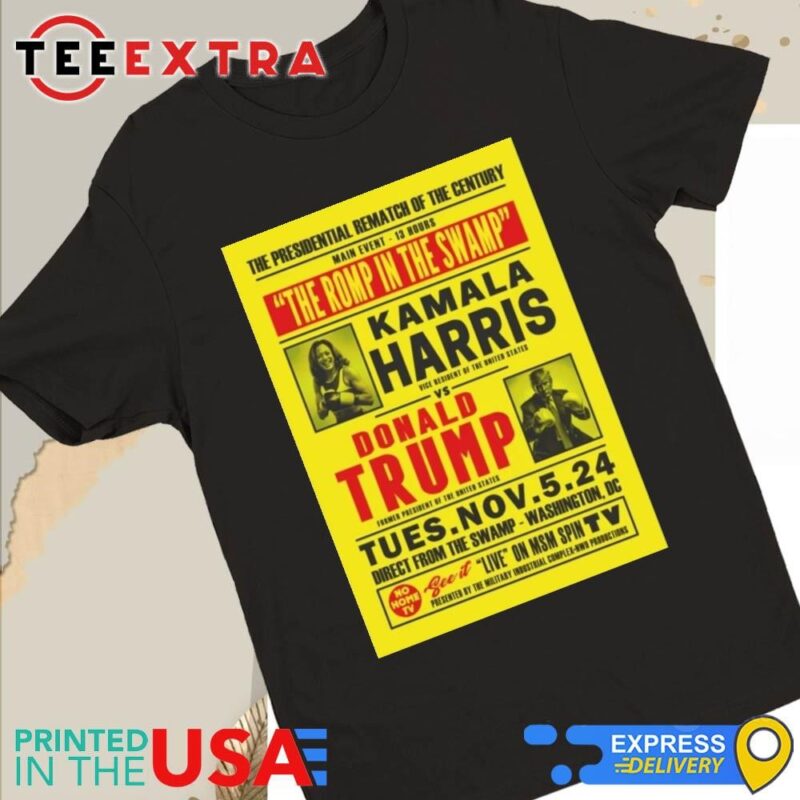 Official Kamala vs Trump The Romp in the Swamp 2024 Women Tee