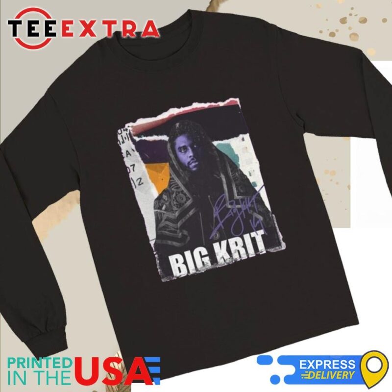 Official Big Krit Shop Big K.R.I.T. Paper Cut Long Sleeve Tee