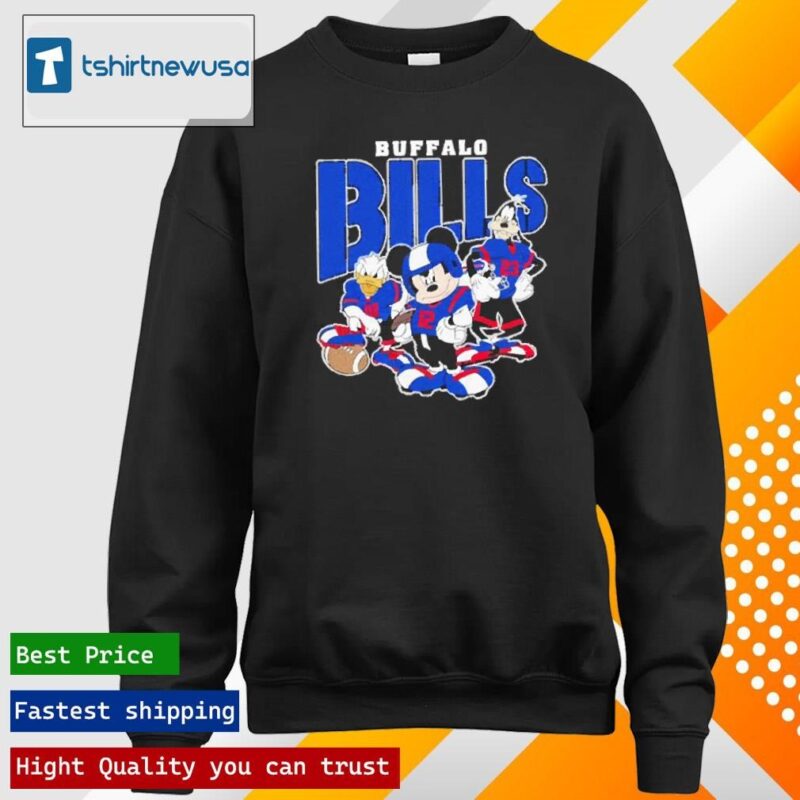 Official Buffalo Bills Mickey Donald Duck And Goofy Football Team 2024 longsleeve