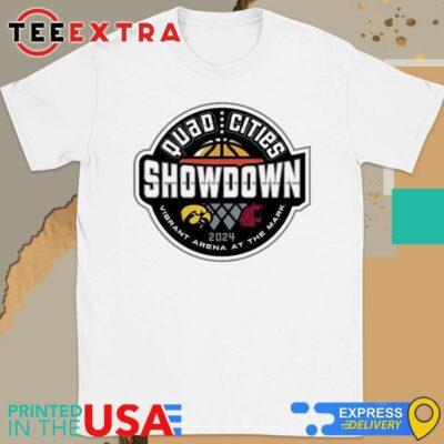 Official Iowa Hawkeyes Vs Washington State Cougars Quad Cities Showdown Vibrant Arena At The Mark 2024 Shirt