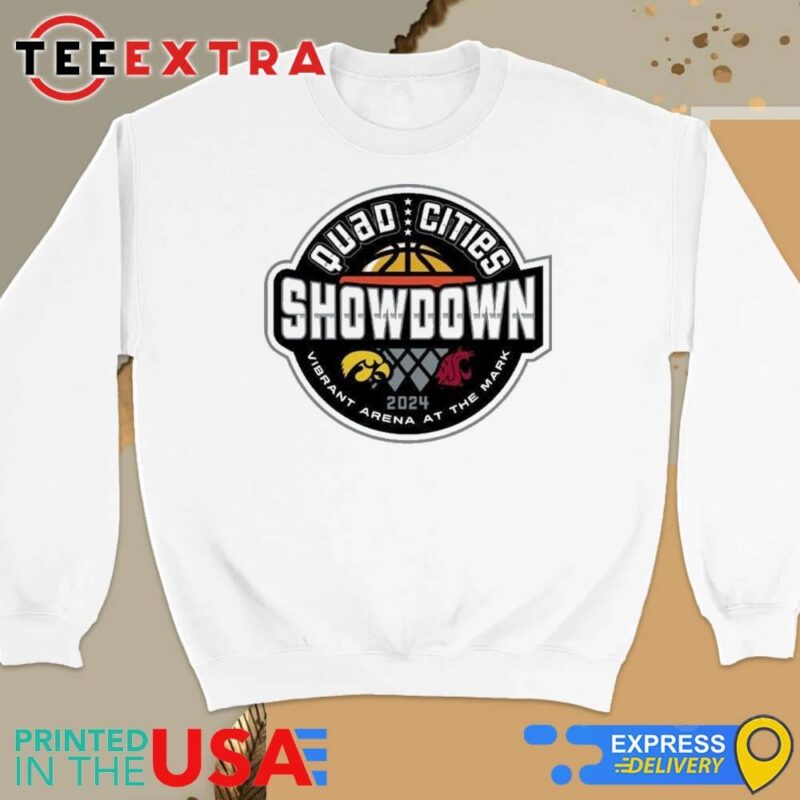 Official Iowa Hawkeyes Vs Washington State Cougars Quad Cities Showdown Vibrant Arena At The Mark 2024 Sweatshirt
