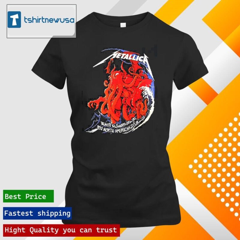 Official Metallica M72 East Rutherford NJ Day 2 Merch Tee M72 North American Tour On August 6 2023 At Metlife Stadium Two Sides Unisex Shirts ladies tee shirt