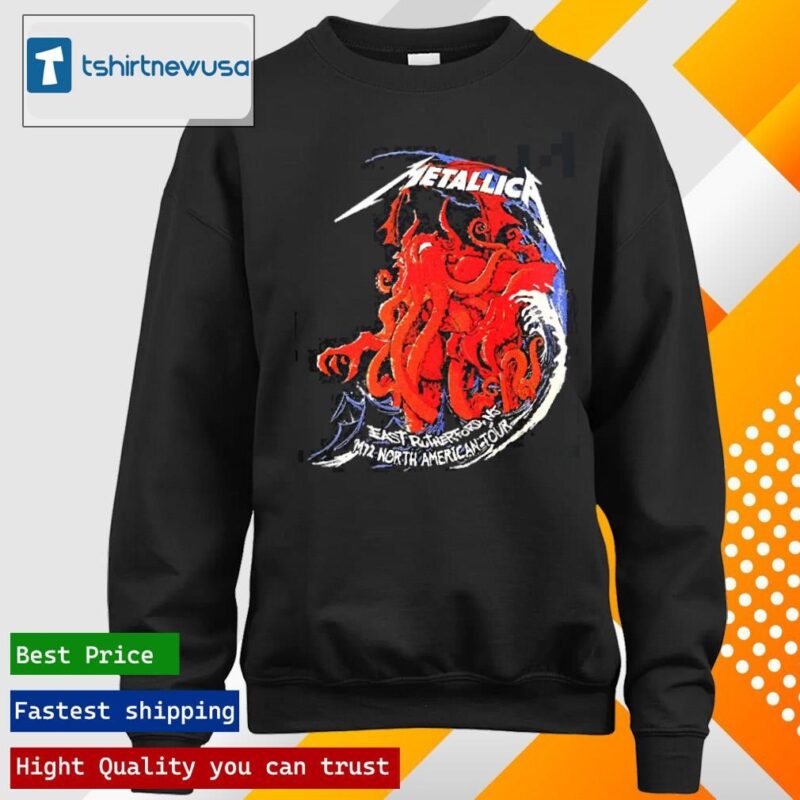 Official Metallica M72 East Rutherford NJ Day 2 Merch Tee M72 North American Tour On August 6 2023 At Metlife Stadium Two Sides Unisex Shirts longsleeve