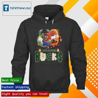 Original Super Mario X Milwaukee Bucks 2024 Shirt hoodie