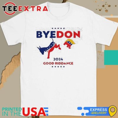 Official Byedon 2024 Good Riddance Donkey Elephant Political Shirt