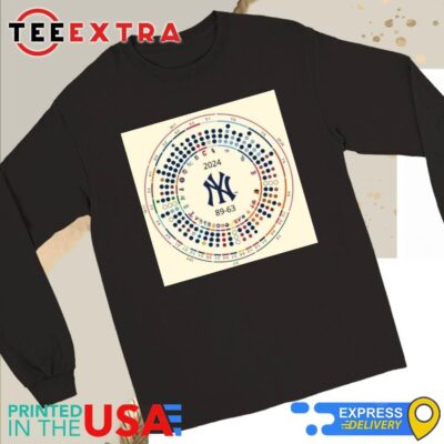Official 2024 New York Yankees are MLB 89 63 RepBX HeadToHead Long Sleeve Tee