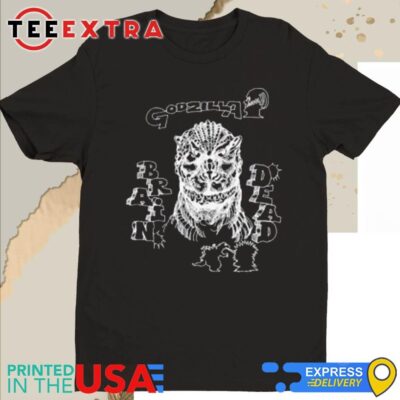 Official Godzilla Brain Dead X Godzilla Total Destruction T-Shirt