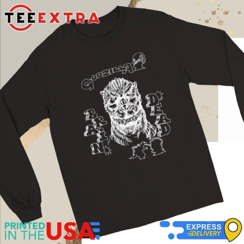 Official Godzilla Brain Dead X Godzilla Total Destruction Long Sleeve Tee