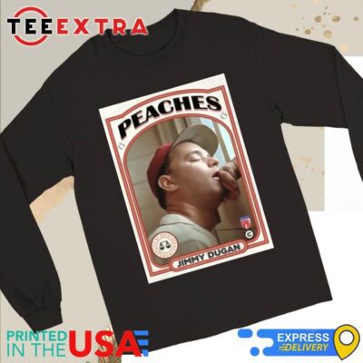 Official Coach Jimmy Dugan Baseball Card Long Sleeve Tee