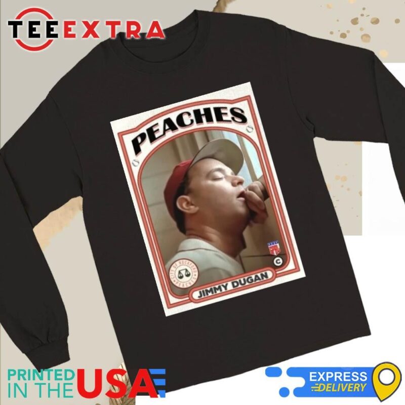 Official Coach Jimmy Dugan Baseball Card Long Sleeve Tee