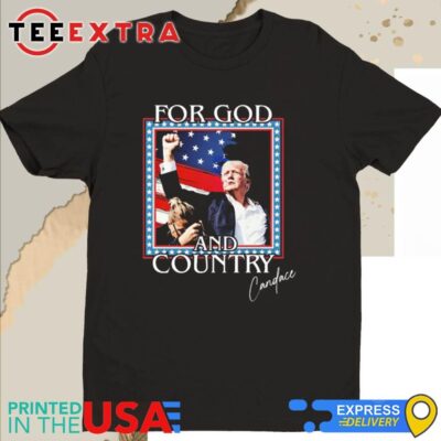 Original Trump Candace Owens For God And Country Trump Attempt Trump Shooting 2024 Shirt