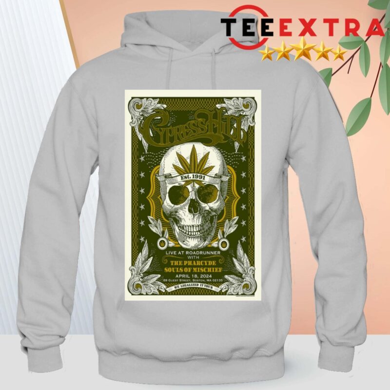 Cypress Hill April 18, 2024 Roadrunner, Boston, MA Hoodie