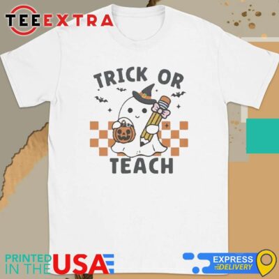 Official Trick Or Teach Teacher Halloween Shirt