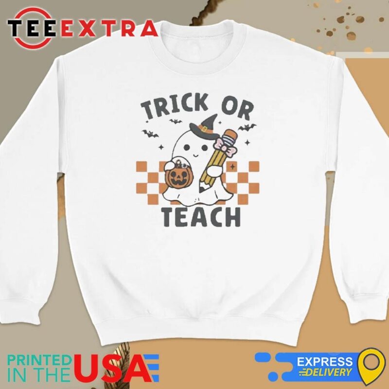 Official Trick Or Teach Teacher Halloween Sweatshirt
