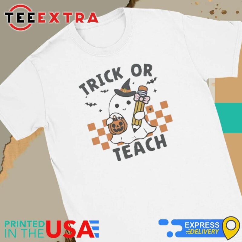 Official Trick Or Teach Teacher Halloween Women Tee