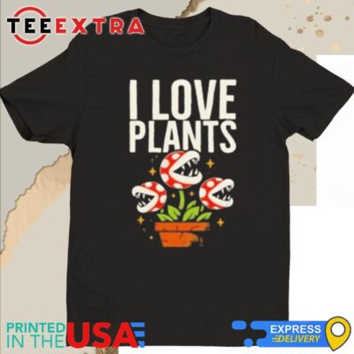 Official I Love Plants Super Mario Piranha Plant Shirt