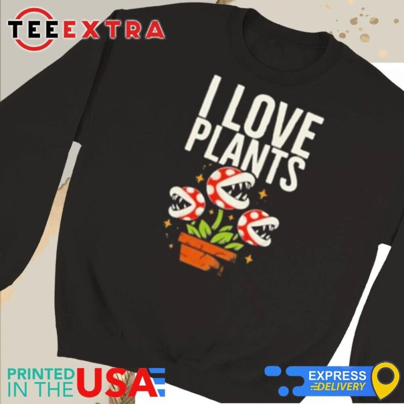 Official I Love Plants Super Mario Piranha Plant Sweatshirt