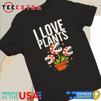 Official I Love Plants Super Mario Piranha Plant Women Tee