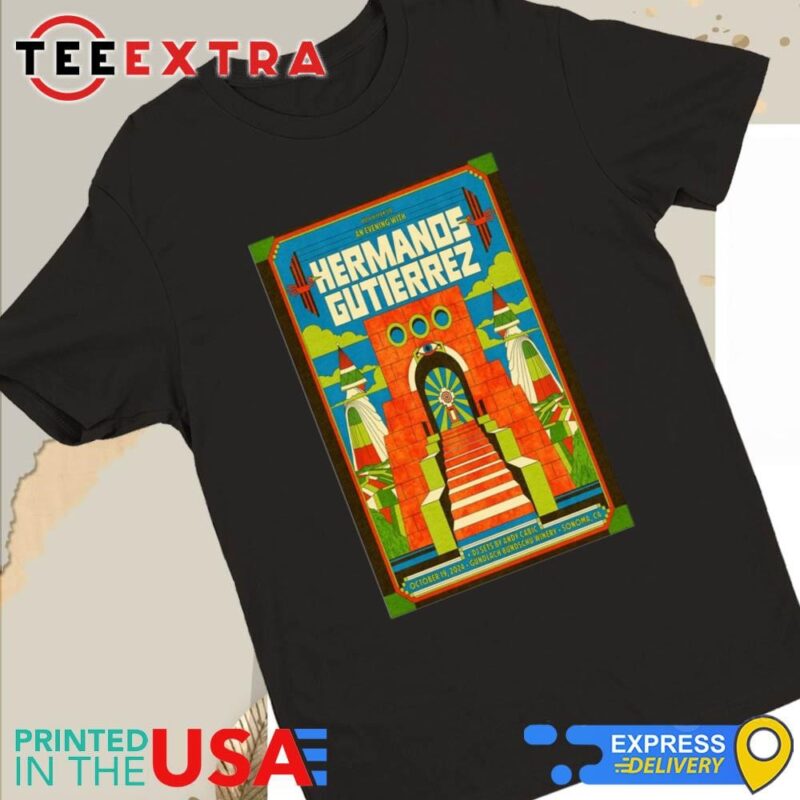 Official Hermanos Gutierrez October 19 2024 In Sonoma CA Tour Women Tee