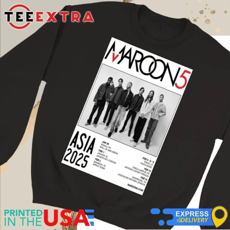 Official Maroon 5 Tour Asia 2025 Sweatshirt