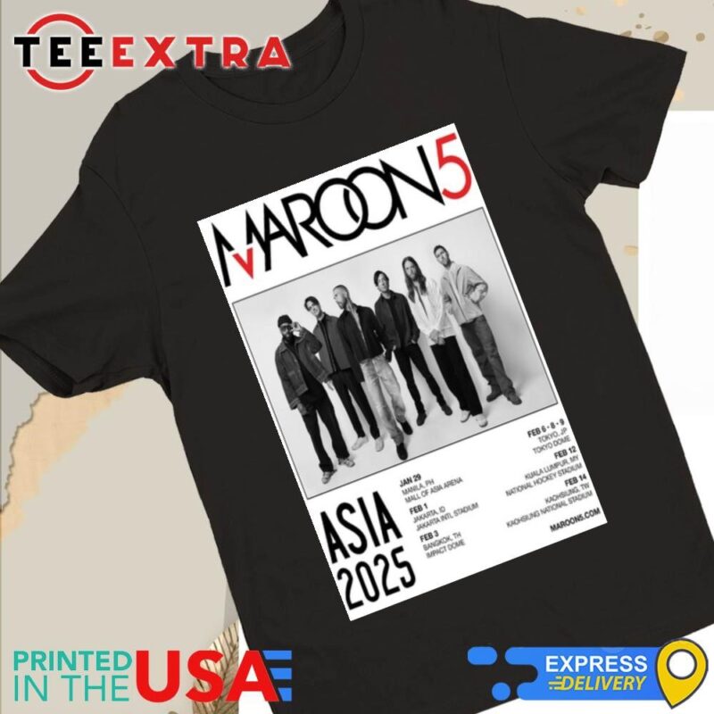 Official Maroon 5 Tour Asia 2025 Women Tee
