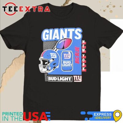 Official New York Giants Bud Light Big Blue Shirt