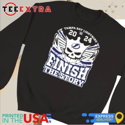Official Cody Rhodes X Tampa Bay Lightning 2024 Finish The Story Sweatshirt