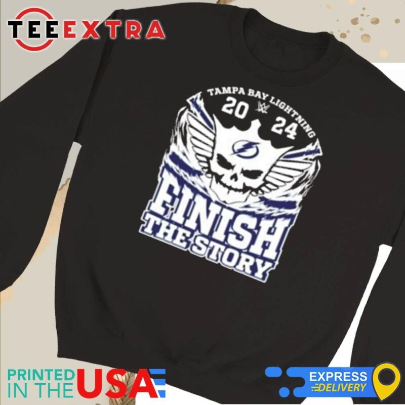 Official Cody Rhodes X Tampa Bay Lightning 2024 Finish The Story Sweatshirt