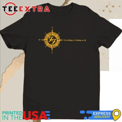 Official Foo Fighters Compass Everything Or Nothing At All T-Shirt