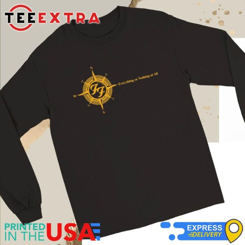 Official Foo Fighters Compass Everything Or Nothing At All Long Sleeve Tee