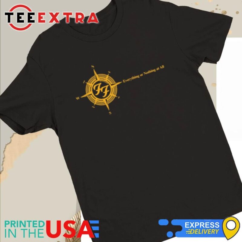 Official Foo Fighters Compass Everything Or Nothing At All Women Tee