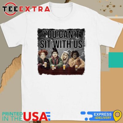 Official Halloween Gifts For Witch You Can't Sit With Us Shirt