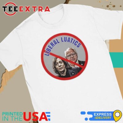 Official Cartoon Liberal Lunatics Anti Harris Walz 2024 Women Tee