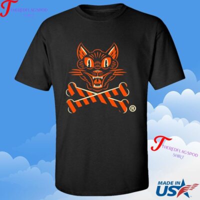 Official Cat Crossbones Johnny Cupcakes T-shirt