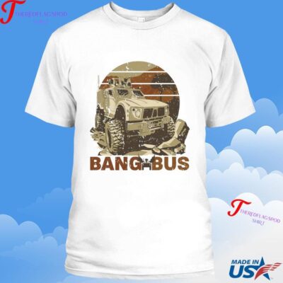 Official Bang Bus Usa Armored Car T-shirt