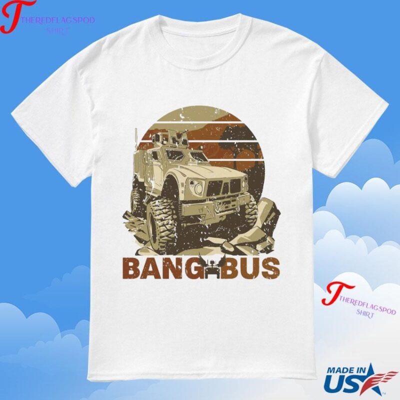 Official Bang Bus Usa Armored Car T-Shirt