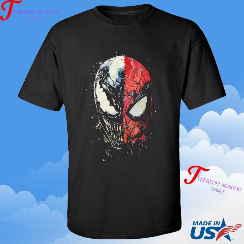 Symbiotic Nerd Riot Spiderman And Venom Shirt