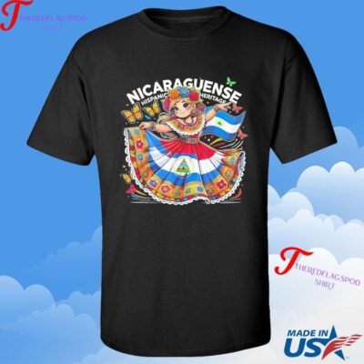 Official Nicaragua Hispanic Heritage Nicaragua Hispanic Heritage Month Celebration T-shirt