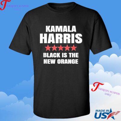 Official Joe Biden Kamala Harris 2024 Black Is The New Orange Shirt
