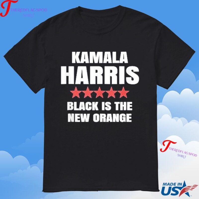 Official Joe Biden Kamala Harris 2024 Black Is The New Orange T-Shirt