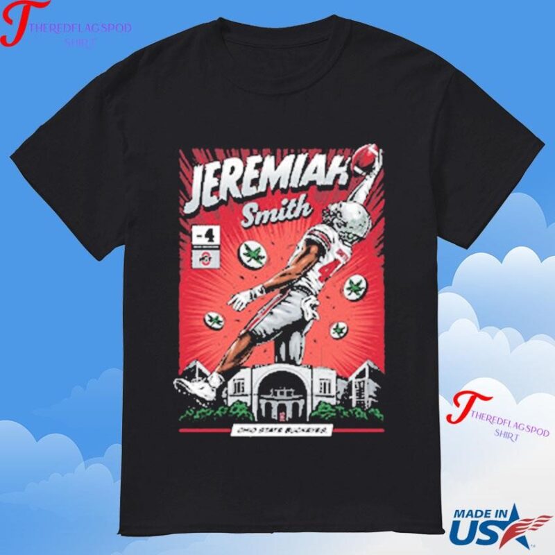 Ohio State Buckeyes 4 Jeremiah Smith NIL Comic T-Shirt