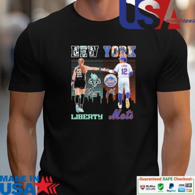 Official Sabrina Ionescu New York Liberty X Francisco Lindor New York Mets unisex