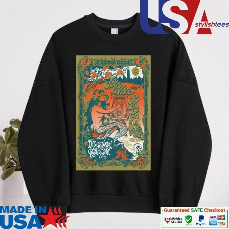 Official Johnny Blue Skies October 8, 2024 The Criterion Oklahoma City, OK Tour sweater
