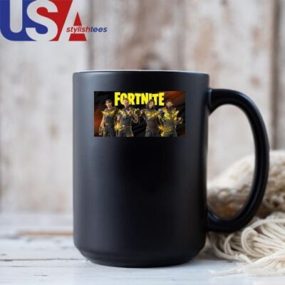 Official Metallica X Fortnite Collaboration 2024 Poster Mug, Tumbler Mug Black 11oz