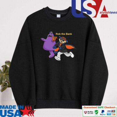 Official New York Mets Grimace Monster Rob The Bank Alternate sweater